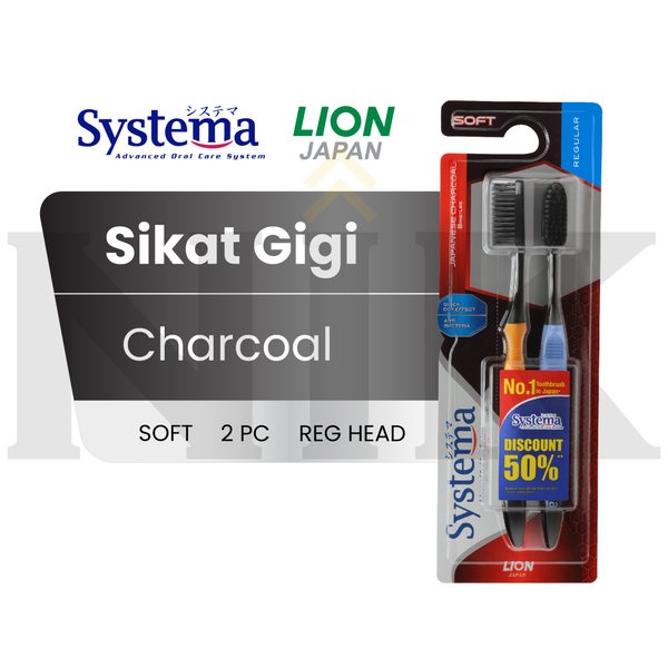 Systema Sikat Gigi Charcoal Big Head isi 2