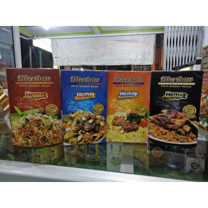 

Beras Basmati Instan Merhan Nasi Khas Arab dan Timur Tengah Siap Saji 500gr