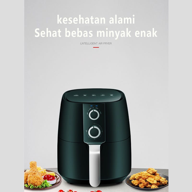 TURUN HARGA Air Fryer Low Watt 3.2L Mesin Penggorengan Tanpa Minyak Anti Lengket AirFryer Hemat Listrik &amp; Anti Jeglek Mesin Penggorengan Tanpa Minyak