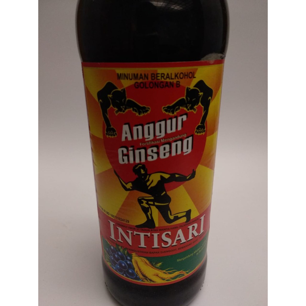 Jamu INTISARI Anggur Ginseng Intisari 620ml Pita Cukai Asli