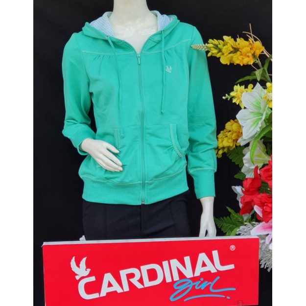 Jaket  Hoodie Sweater CARDINAL wanita 9 warna ORIGINAL 100%/modernjombang-Tosca muda