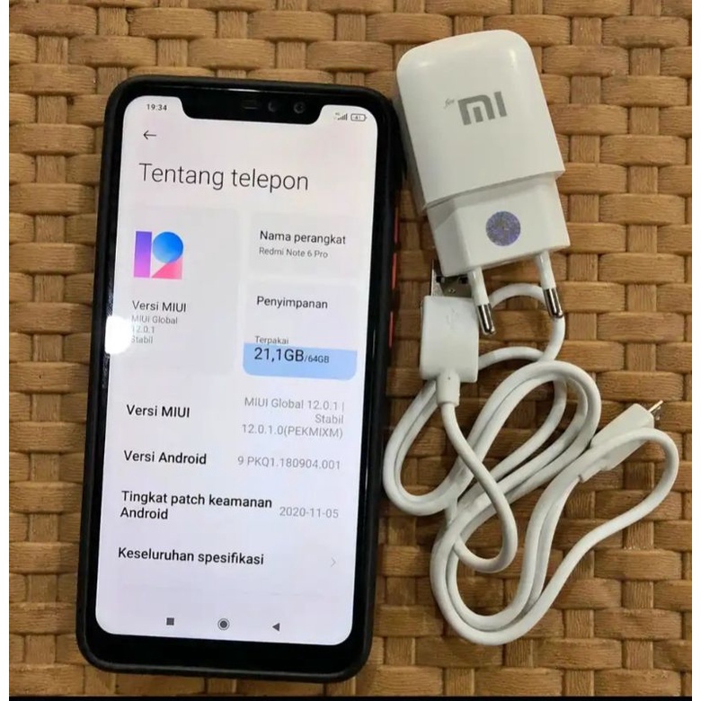 Xiaomi Redmi Note 6 Pro second berkualitas