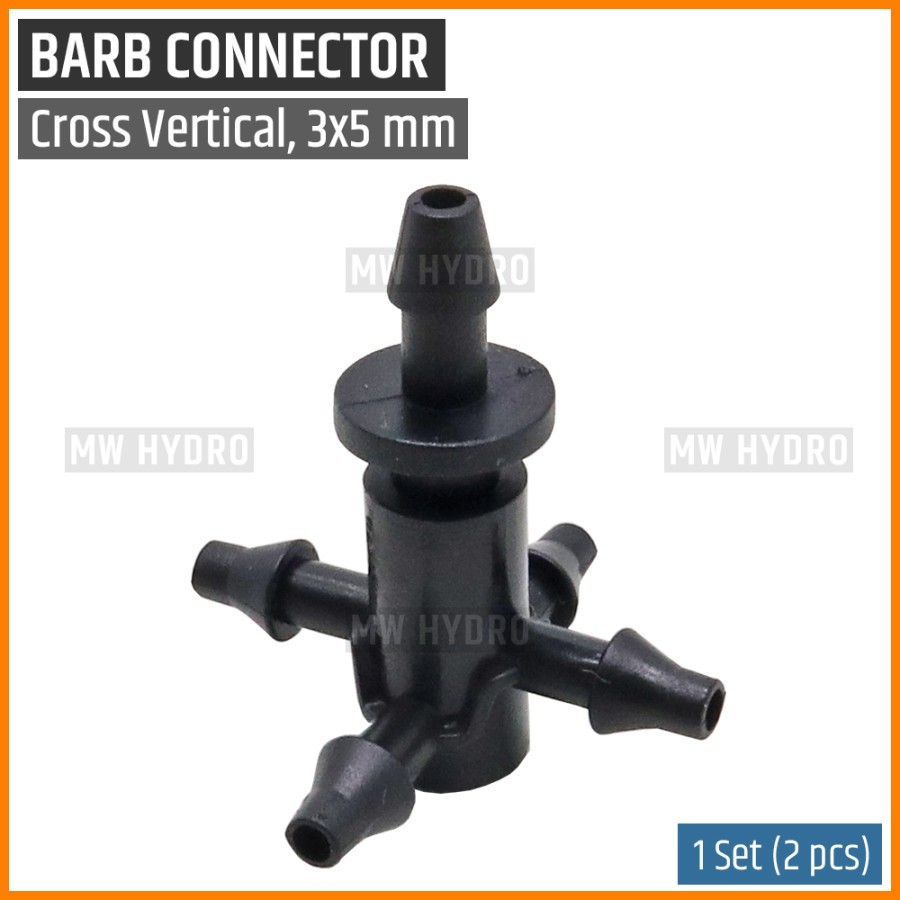 Cross Connector 3 mm / 5 mm - 4 Arah / 4 Way