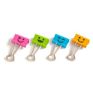 

(1pcs/ 1biji) BINDER CLIP JOYKO 107FC2 SMILEY Ukuran 19mm