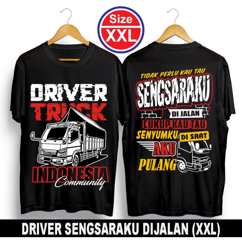 Jual Kaos Keren Driver Sengsaraku Truck Mania Oleng Kata Jawa