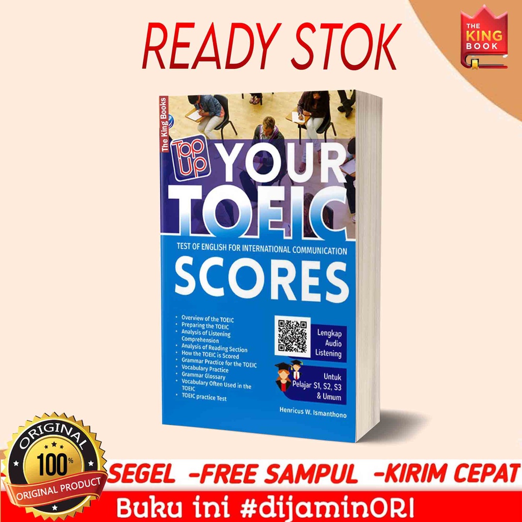 Buku Top up Your TOEIC Scores, Test Of English For International Communication