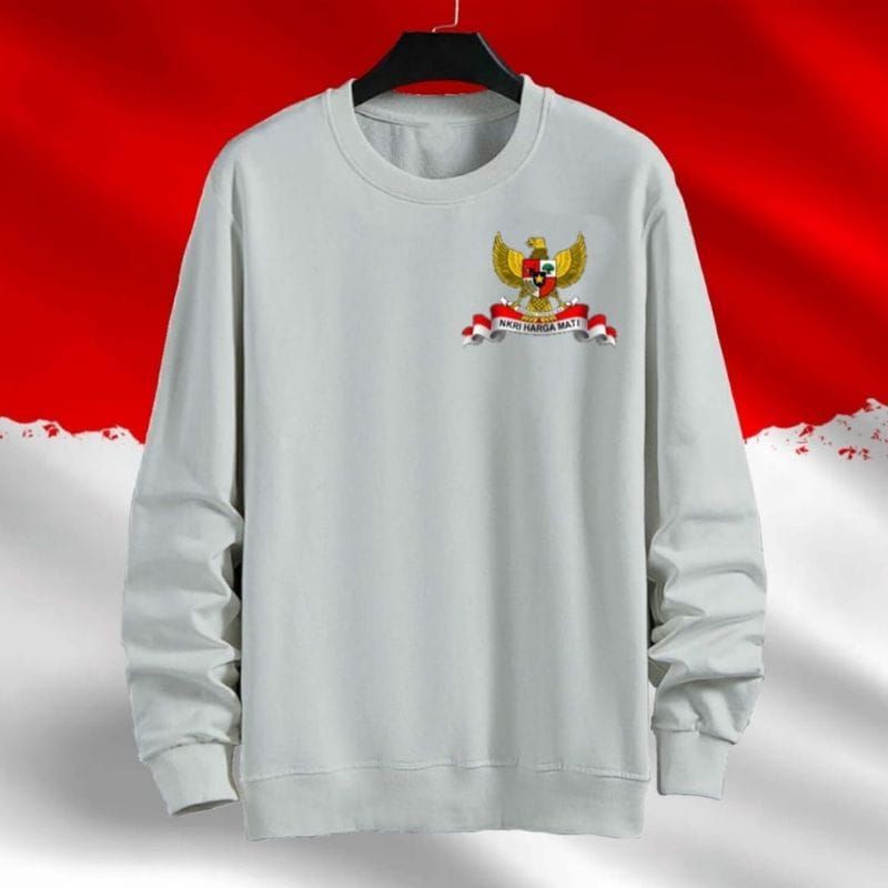 baju lengan panjang pria edisi kemerdekaan garuda NKRI HARGA MATI kaos