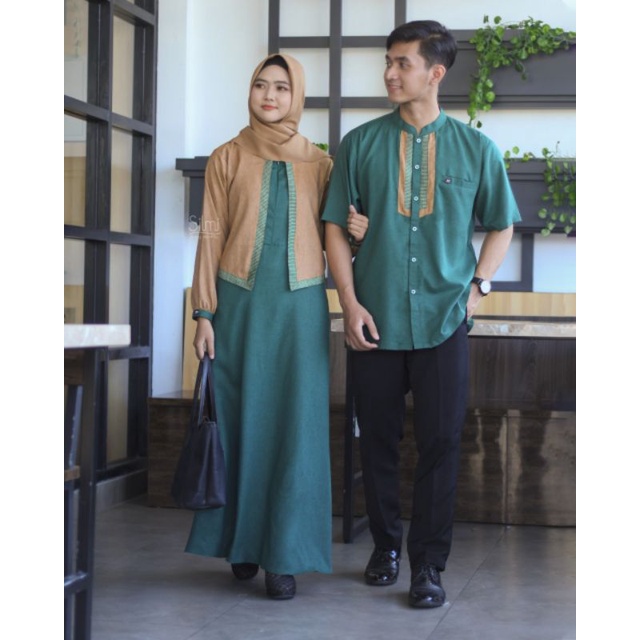 GAMIS COUPLE KOKO SARIMBIT YASMEEN YASDAN ORIGINAL SILMI FASHION DRESS BAJU BUSANA MUSLIM WANITA BUS