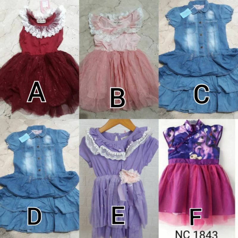 SALE SALE OBRAL BAJU IMPORT/OBRAL dress anak import/baju pesta anak perempuan murah/cuci gudang dres