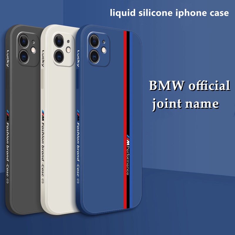 (Iphone 13) Casing Pelindung Iphone 13 13 Pro Max 13mini Xs Max Anti Jatuh Motif Logo Bmw