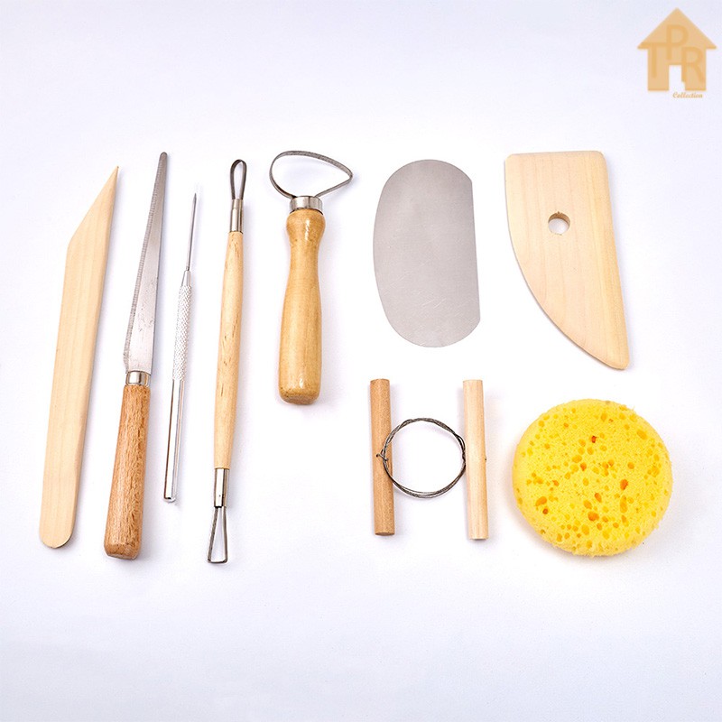 Butsir set / Alat ukir clay / Pottery tool / Modelling tools - 9pcs.