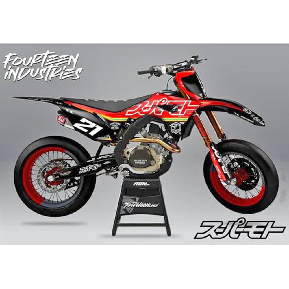 Decal Stiker Motor DTRACKER 150 SE NEW SUPERMOTO Full Body Sticker Custom Variasi MotorTrail