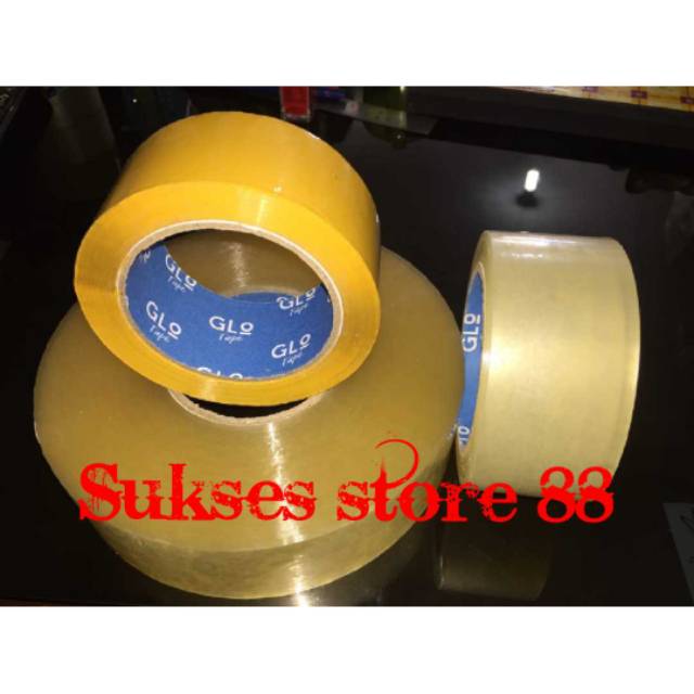 

LAKBAN MEREK TERGANTUNG STOK TAPE BENING/COKLAT UKURAN 48mmx70m (45MIC)