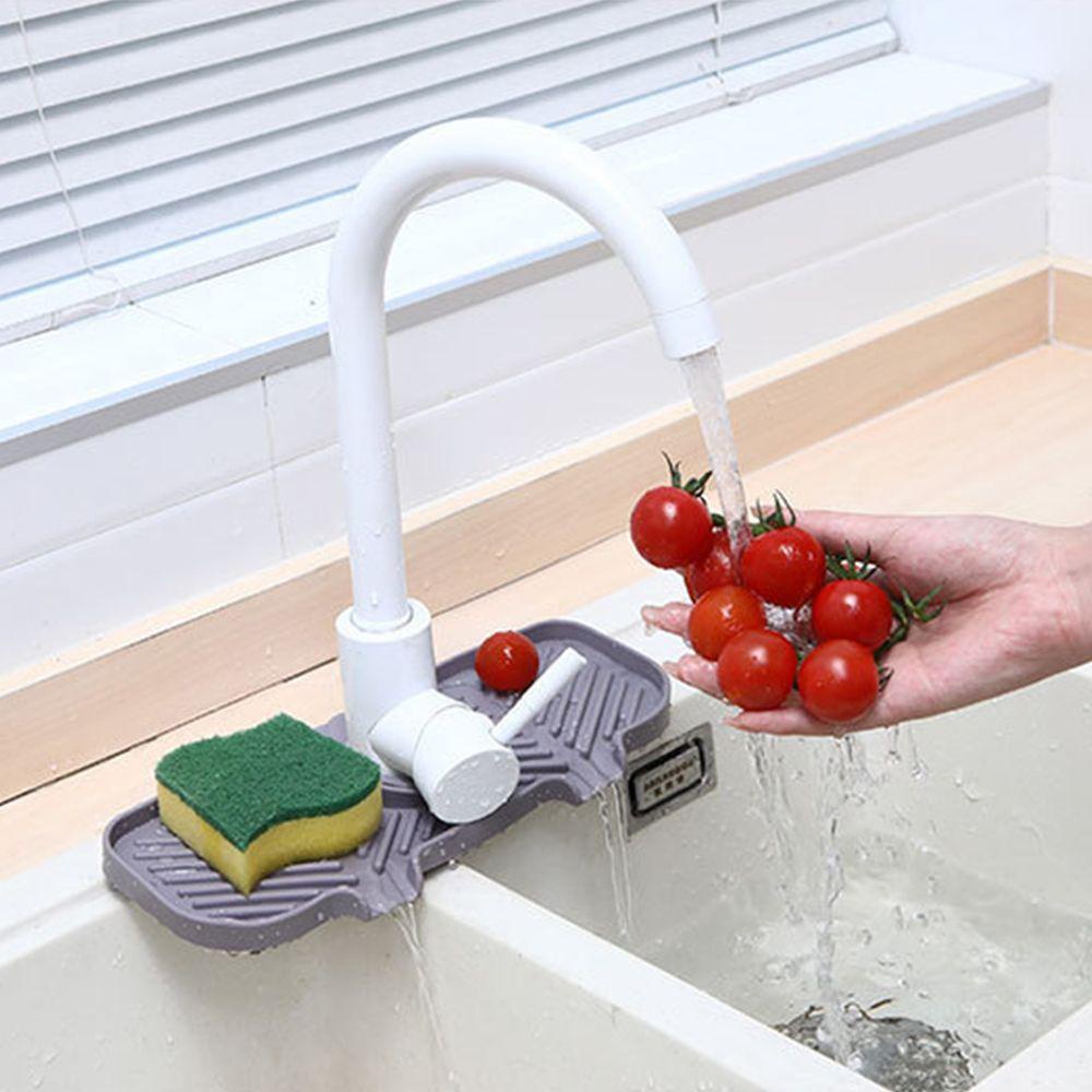 Keset Penyerap Keran Nanas Perlengkapan Dapur Kamar Mandi Silicone Splash Faucet Absorbent Pad