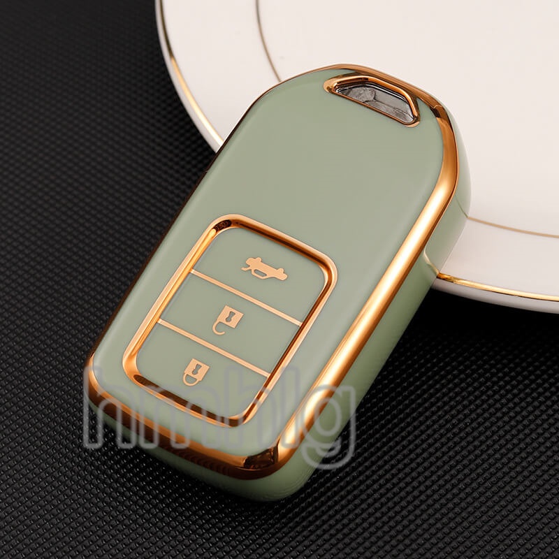 Casing Kunci Mobil Keyless Entry Bahan TPU Untuk Honda City / Accord / HRV / CRV 2014-2022