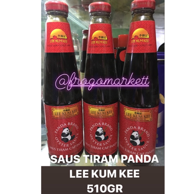 Oyster Sauce (Saus Tiram) Panda Lee Kum Kee 255gr / 510gr