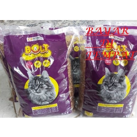 MAKANAN KUCING TERLARIS BOLT RASA IKAN TUNA 500 GRAM