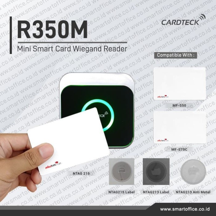 

Exclusive Rfid Mifare 13.56Mhz Access Control Nfc Reader Cardteck R350M Wiegand