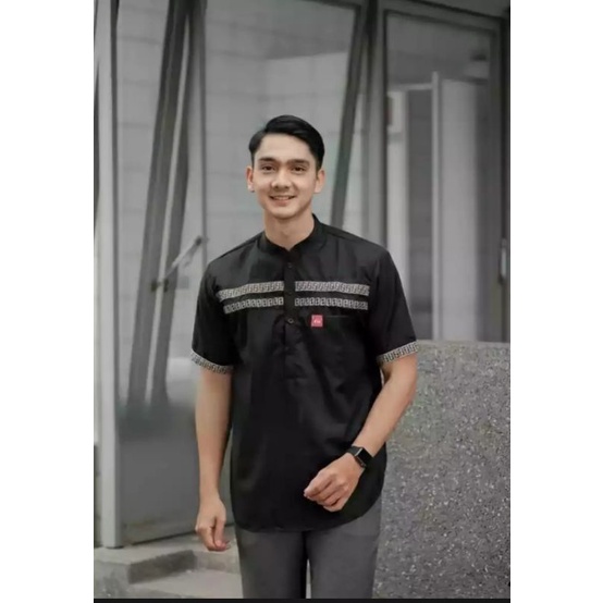 Baju Koko Muslim Pria / Baju Kurta FF Koko Kombinasi pria