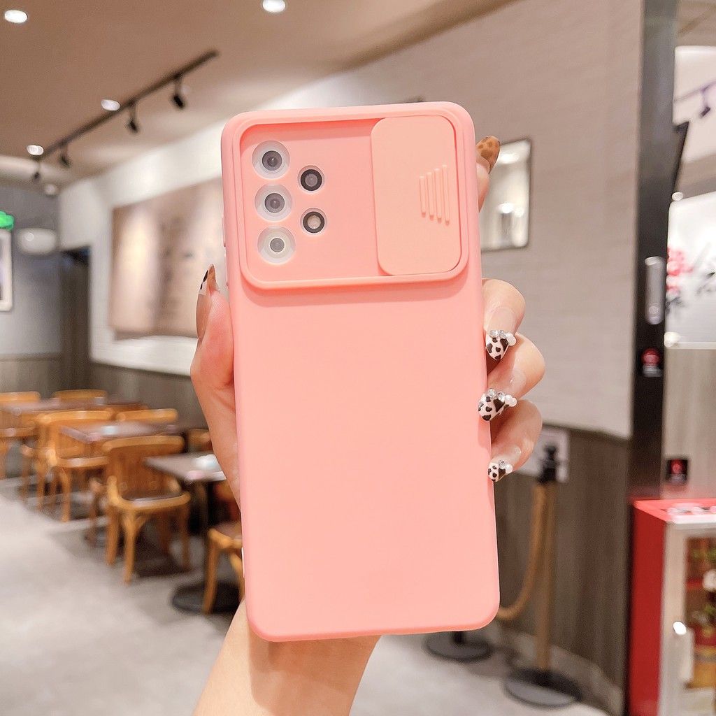 Samsung Galaxy A32 4G A32 5G A52s A52 A72 A51 A71 M51 Slide Camera Lens soft phone case cover Anti-fall-1