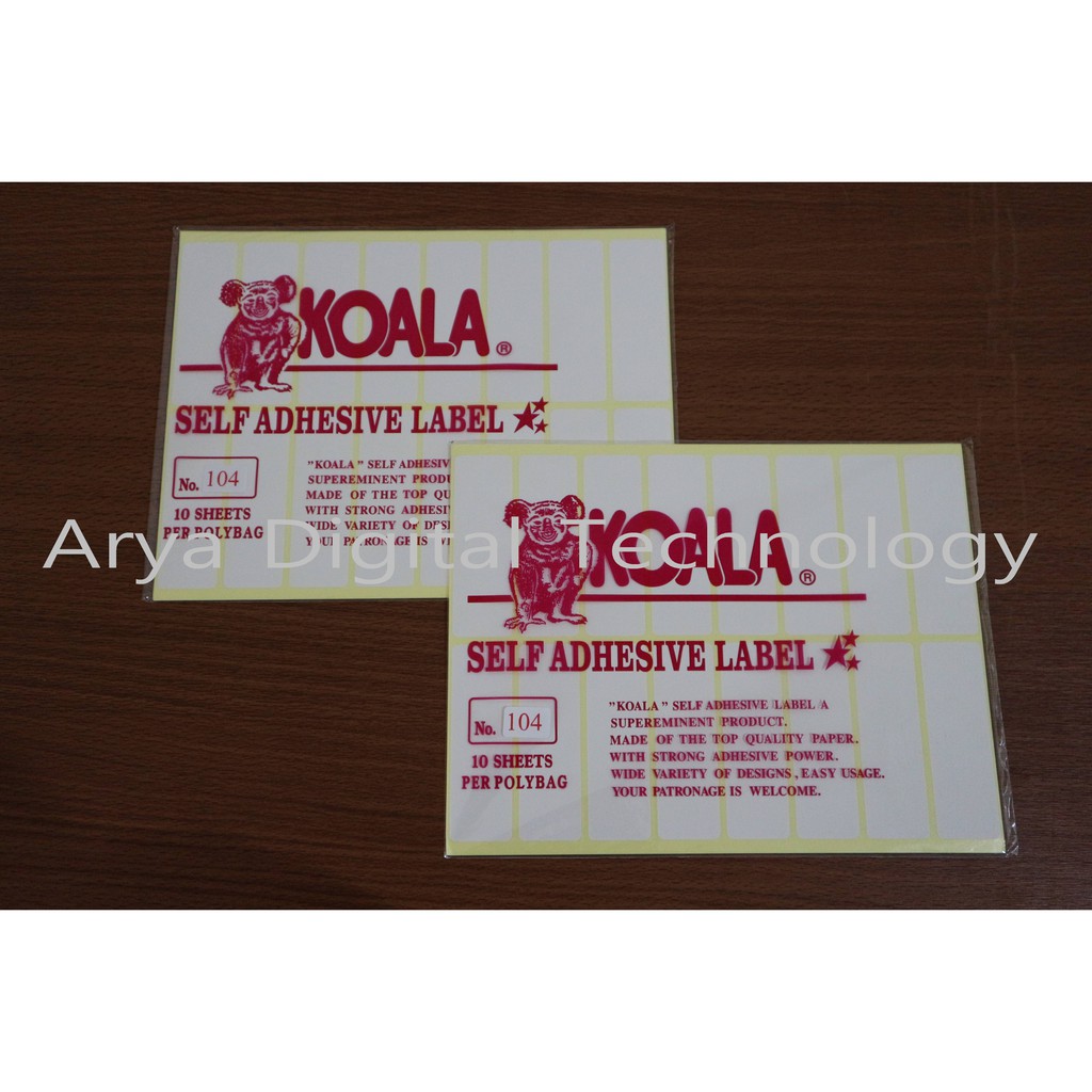 

Kertas Sticker Label Koala No 104 Kertas Stiker Tempel Murah Bagus
