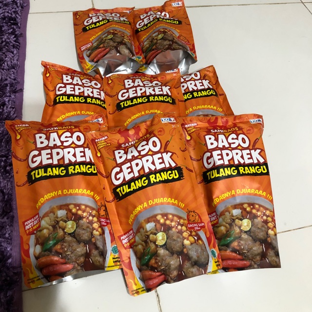 

Bakso geprek tulang rangu