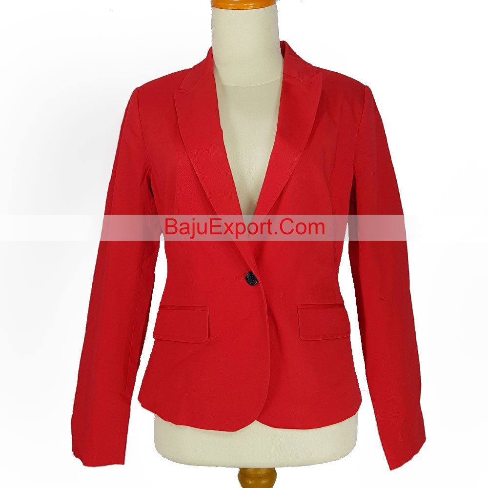 zara red blazer