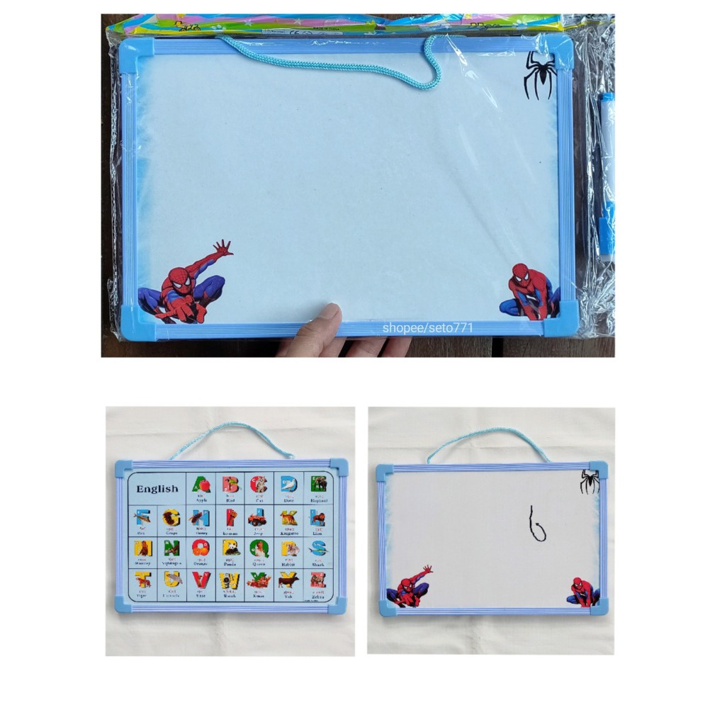 Papan Tulis Whiteboard 20 x 30cm kecil Bukan Magnet white board + Spidol
