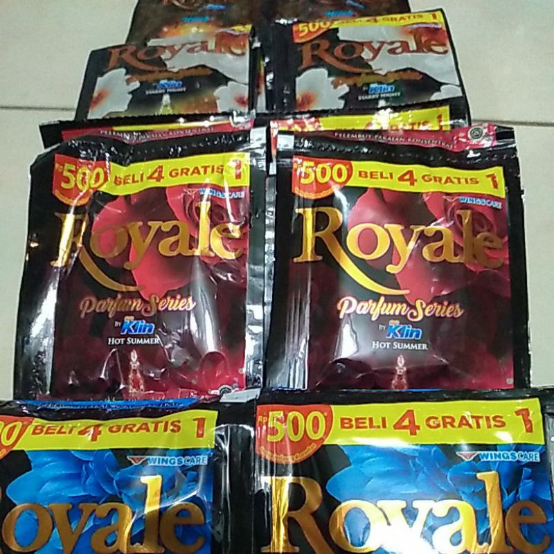 Royale Pewangi Pakaian 1 renceng isi 12 sachet