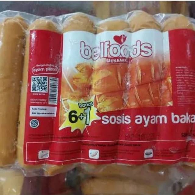 

Sosis Ayam Bakar 6 + 1 / Sosis Ayam Belfoods