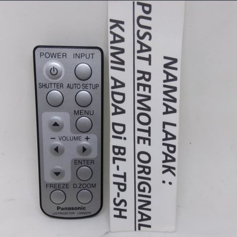 REMOTE REMOT LED PROYEKTOR PRJEKTOR PANASONIC LSSQ0275 ORIGINAL ASLI