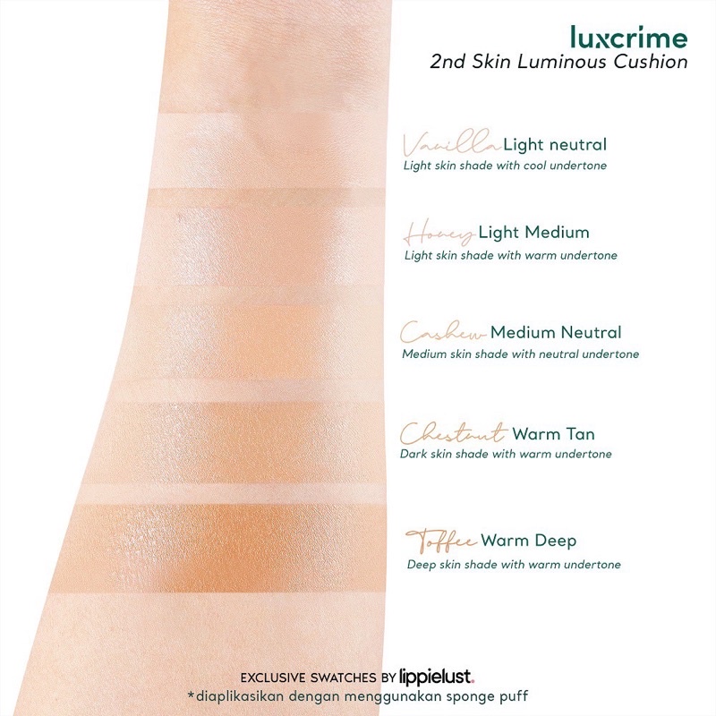 LUXCRIME 2nd Skin Luminous Cushion BPOM