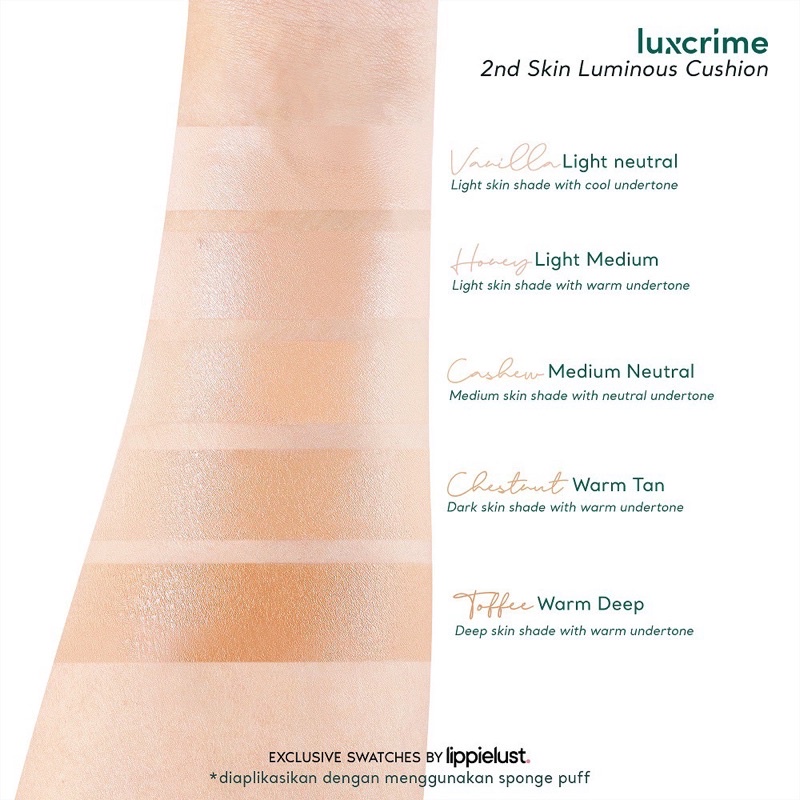 LUXCRIME 2nd Skin Luminous Cushion BPOM