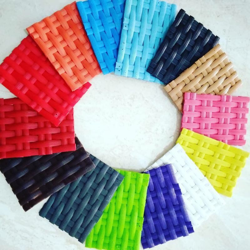 BAHAN ANYAMAN TALI ROTAN SINTETIS PIPIH 6mm, meteran (permeter)