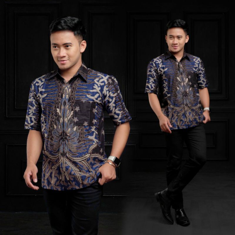 [BUTIKDIAN] Batik Pria hem batik pria batik moderen