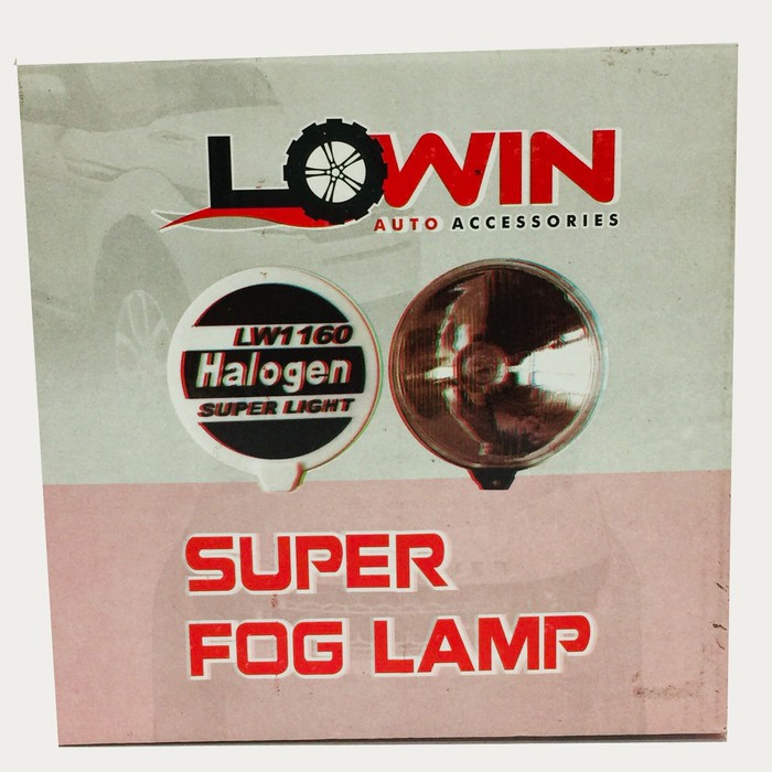 FOGLAMP / LAMPU KABUT LOWIN LW1160 HALOGEN SUPER LIGHT  1 PCS