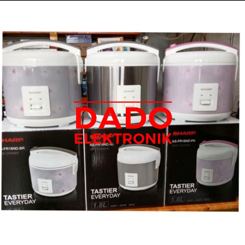 Sharp Rice Cooker 1.8 Liter 3 in 1  KSFR18ND PK/BR/SL