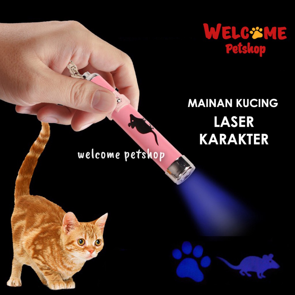 MAINAN KUCING LASER / SENTER / POINTER BENTUK KARAKTER - Cat Toy