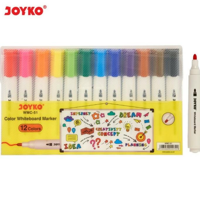 

BAYAR DITEMPAT Spidol / Marker Whiteboard 12 Warna Joyko WMC-51/PULPEN GEL/PULPEN LUCU/PULPEN 1 PACK/PENSIL WARNA/PENSIL 2B/PENGHAPUS JOYKO/PENGHAPUS LUCU/RAUTAN PENSIL PUTAR/RAUTAN ELEKTRIK/SPIDOL WARNA/SPIDOL PERMANEN/SPIDOL WHITEBOARD/CORRECTION TAPE