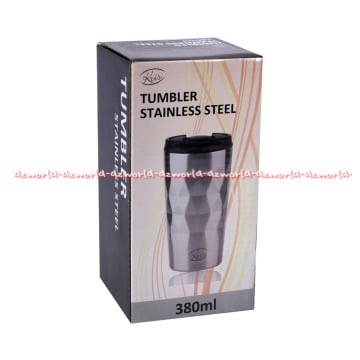 Kris Tumbler Stainless Steel Spiral 380ml Tempat Minuman Tambler Silver