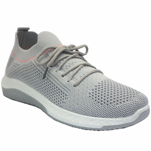 Klensia Sport Shoes Sepatu Sneakers Wanita Bertali Abu 689-009- Grey-1