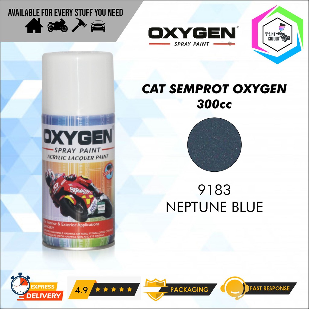 Cat Semprot / Pylox OXYGEN Acrylic Spray Paint - 9183 Neptune