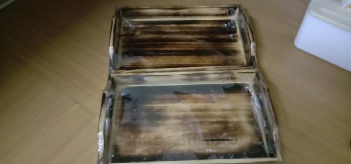 Nampan Kayu / Baki Kayu / Tray Kayu Pinus 28 X 18 Bakaran Melengkung