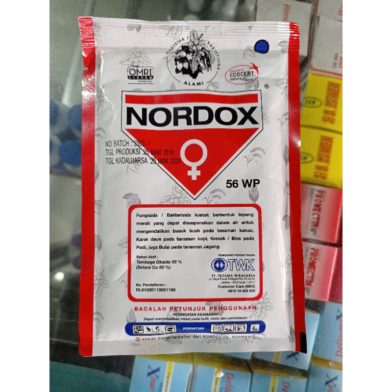 Fungisida Bakterisida Nordox 56 WP Tembaga Oksida untuk Kresek padi Xanthomonas