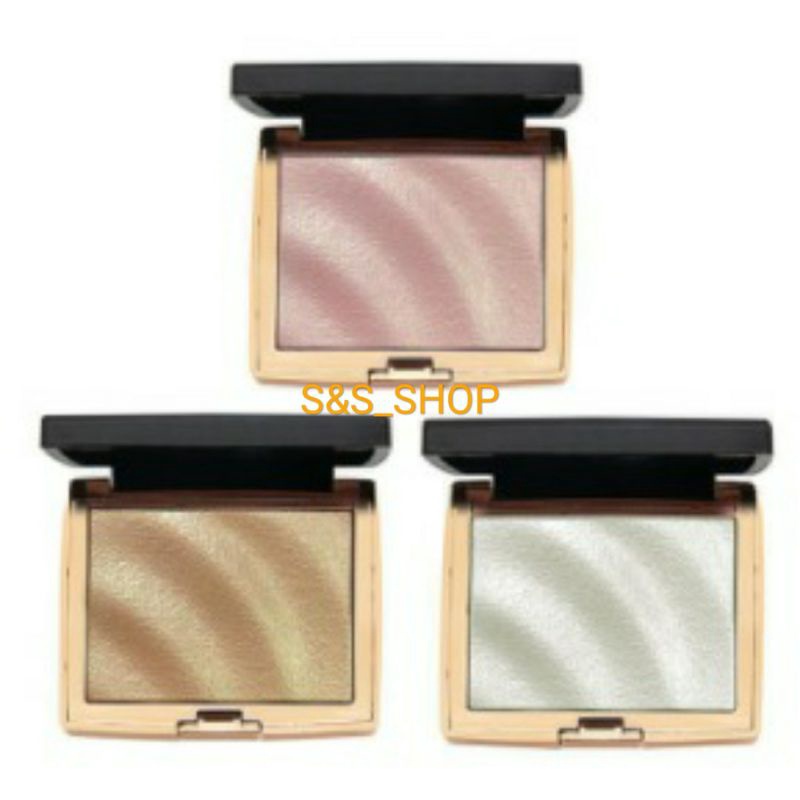 HOJO Highlighter Pallette ORI MAKE UP Waterproof Glitter Highlighter Highliter Bedak Padat Powder Kosmetik Wajah Perawatan PINK SILVER GOLDEN Tahan Anti Air Original Import