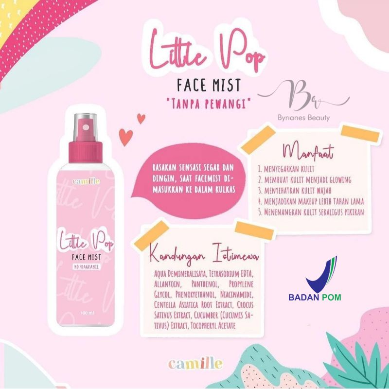 FACE MASK CAMILLE BEAUTE BPOM | WASH OFF MASK CAMILLE-Face Mist 100 ml