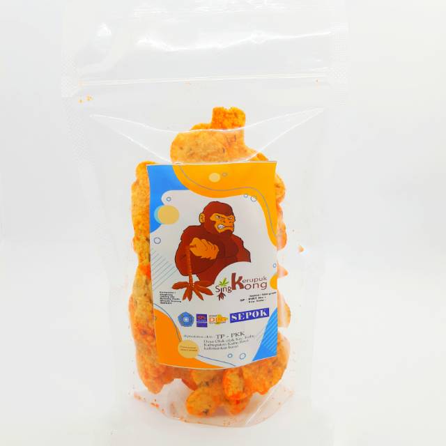 

Kerupuk Singkong Kingkong Balado 100gr olakubu Desa Olak Olak Guring Garing Sedap Mantab nikmat