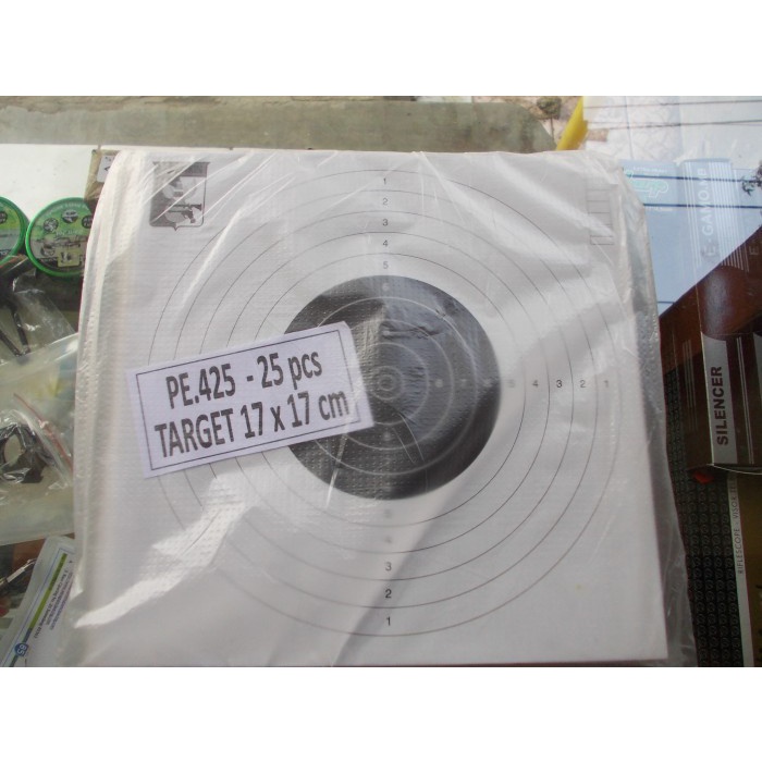 3A2lda Sasaran Target Tembak Standar Perbakin (Isi 25 Lembar) 17Cmx17Cm Fd20Gdoo