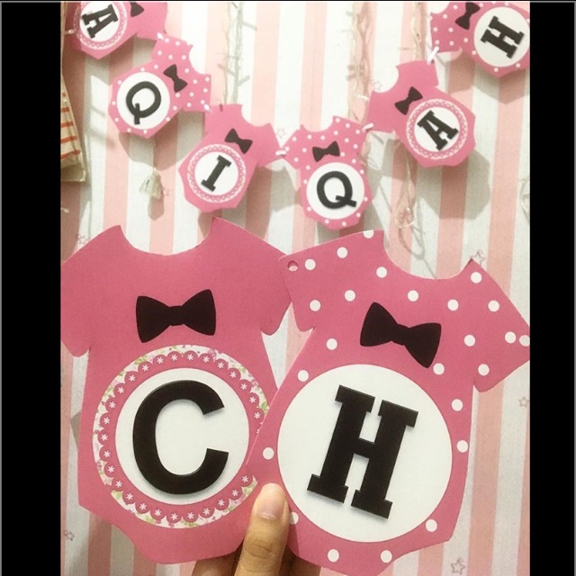 Buntingflag bendera pesta ultah aqiqah undangan ultah topi ultah anak custom bekasi jakarta