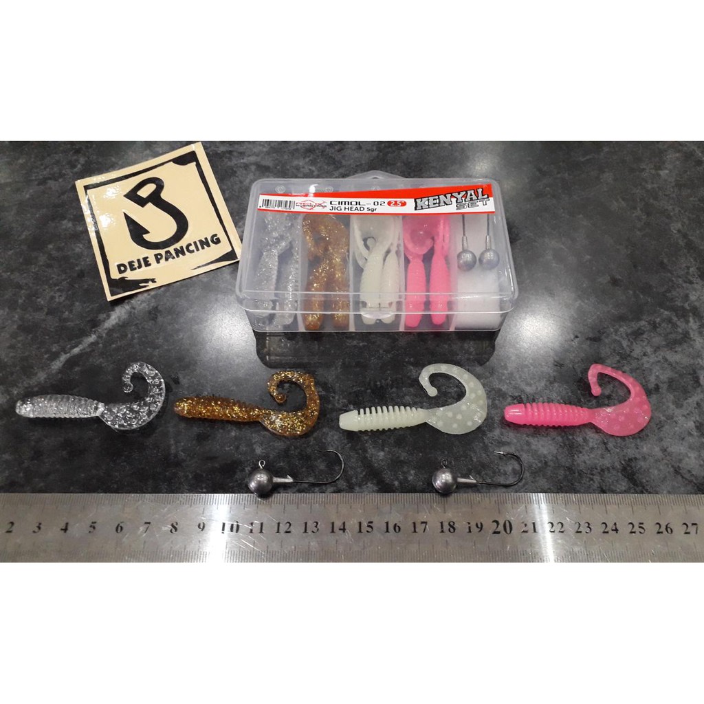 UMPAN SoftLure Kenyal Set Cimol-02 2,5 Relix Nusantara SET 2,5 INCH